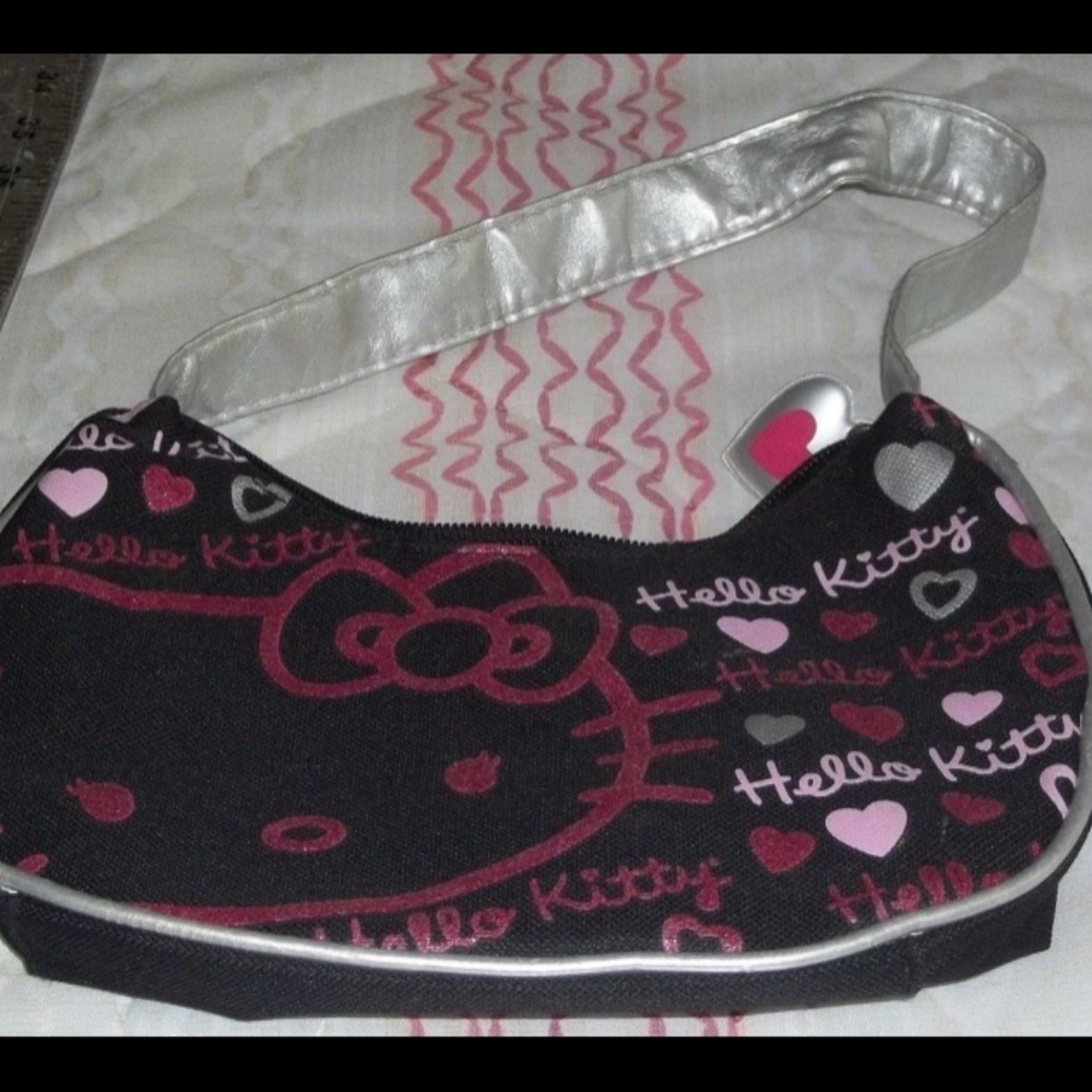 Hello Kitty Purse With Bonuses Black Pink Silver